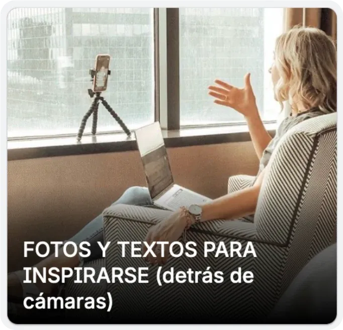 Ejemplo de la categoría Detrás de Escena dentro de la Biblioteca